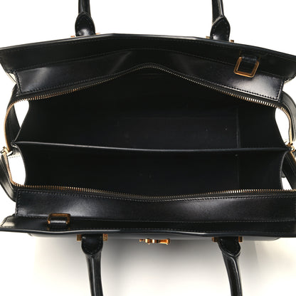 Saint Laurent Shiny Calfskin Medium Uptown Tote Black 4 of 4