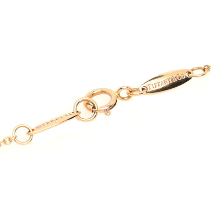 Tiffany 18K Rose Gold Diamond .07ct Elsa Peretti Diamonds by the Yard Pendant Necklace 5 of 7