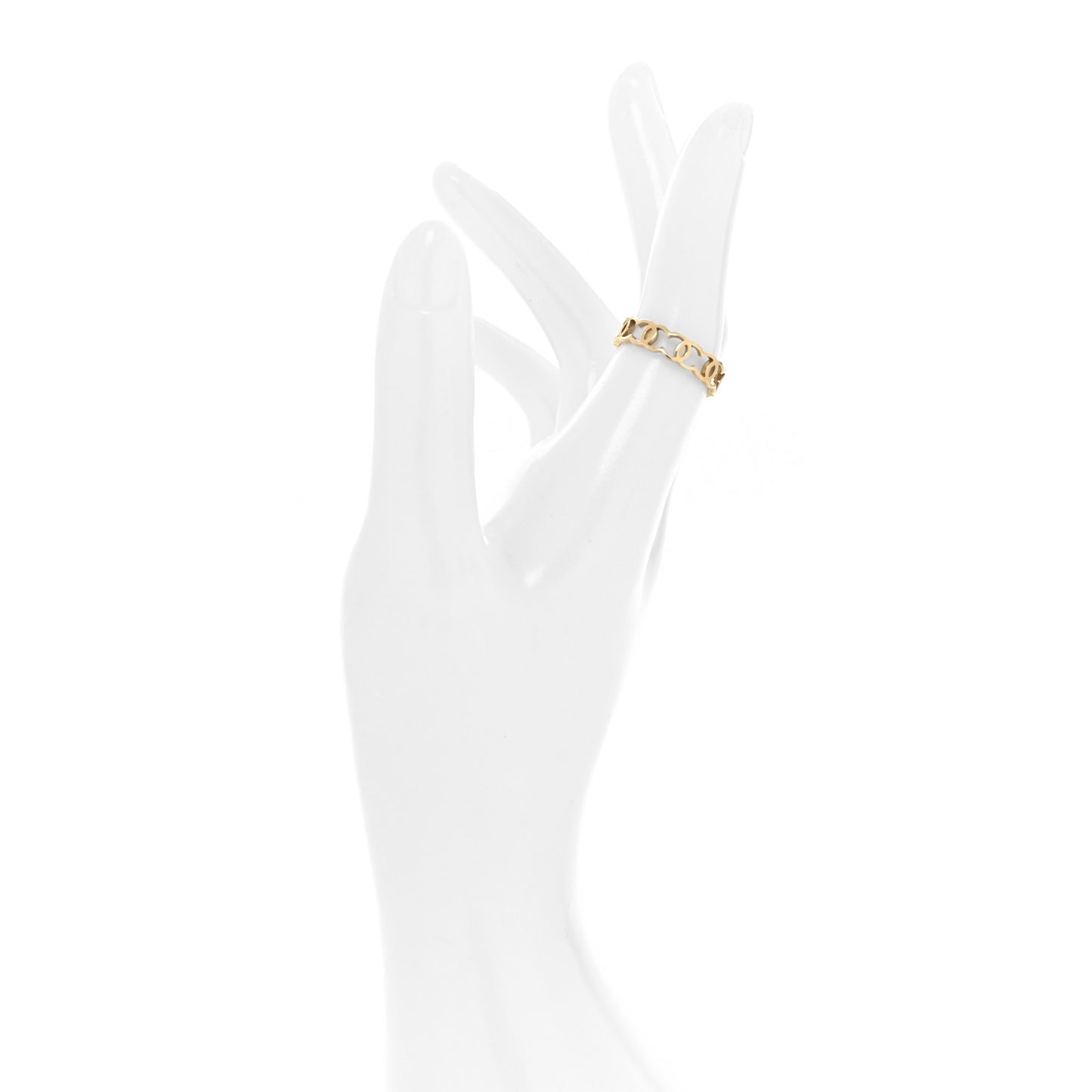 Metal CC Ring 54 6.75 Gold