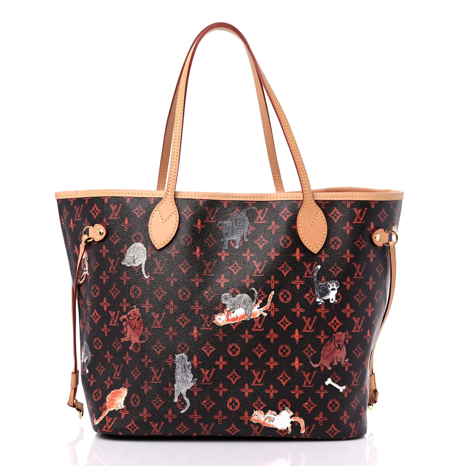 Louis Vuitton Catogram Neverfull MM Marron 3 of 10