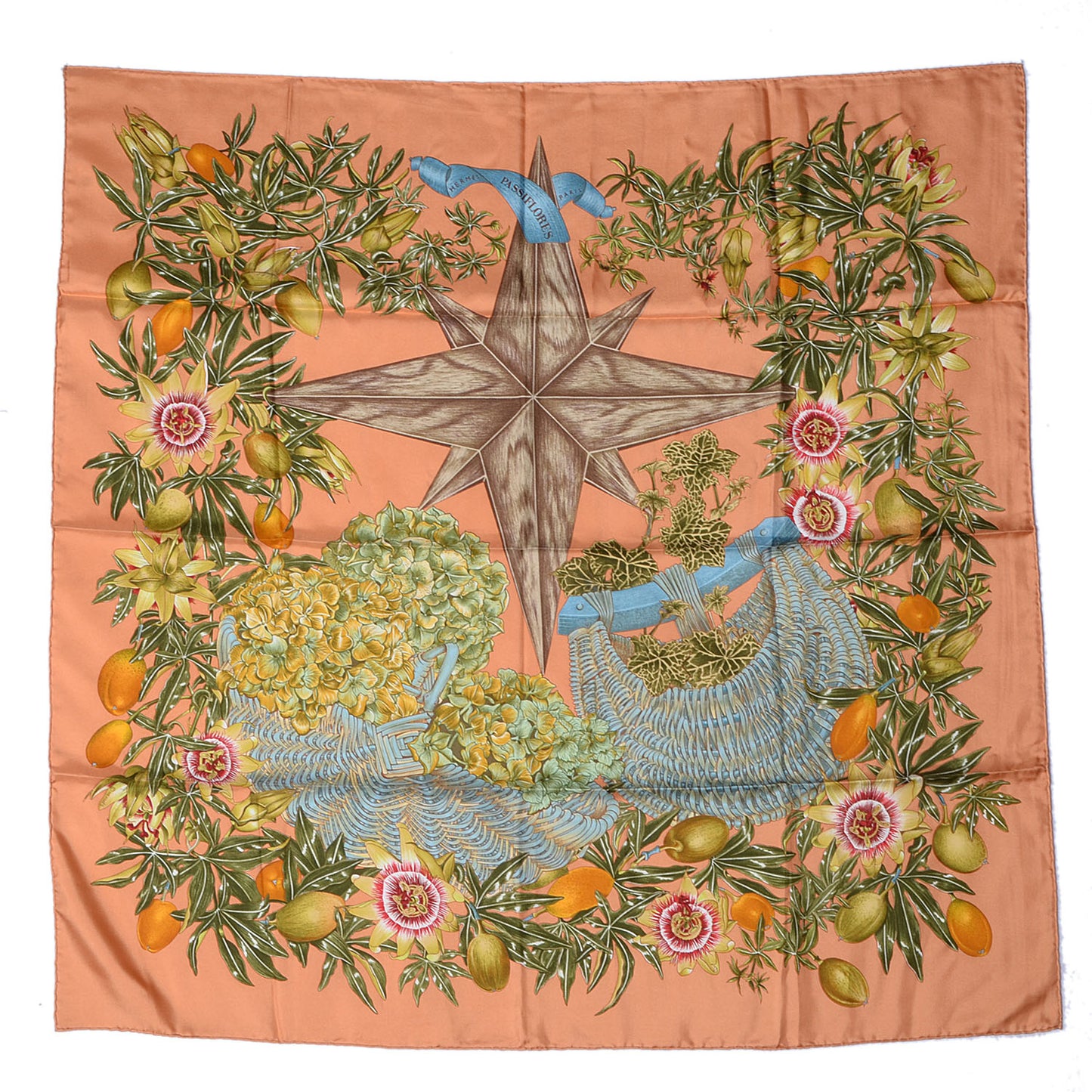 Silk Passiflores Scarf 90