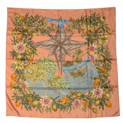 Hermes Silk Passiflores Scarf 90 2 of 4