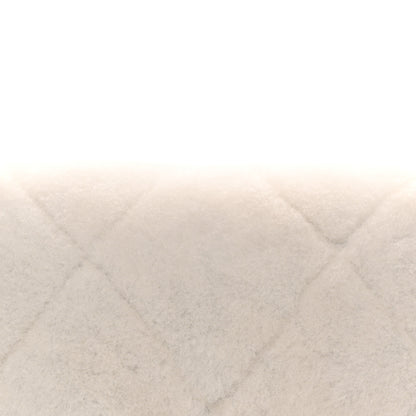 Chanel Shearling Lambskin Quilted CC Chain Flap White 8 of 10