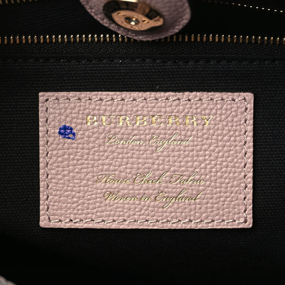Burberry Derby Calfskin House Check Medium Banner Tote Pale Orchid 6 of 10