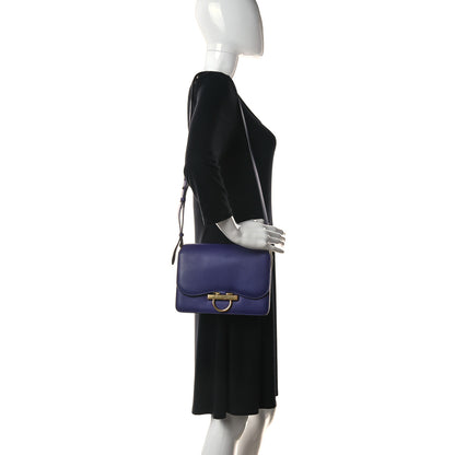 Salvatore Ferragamo Calfskin Joanne Crossbody Purple 2 of 11