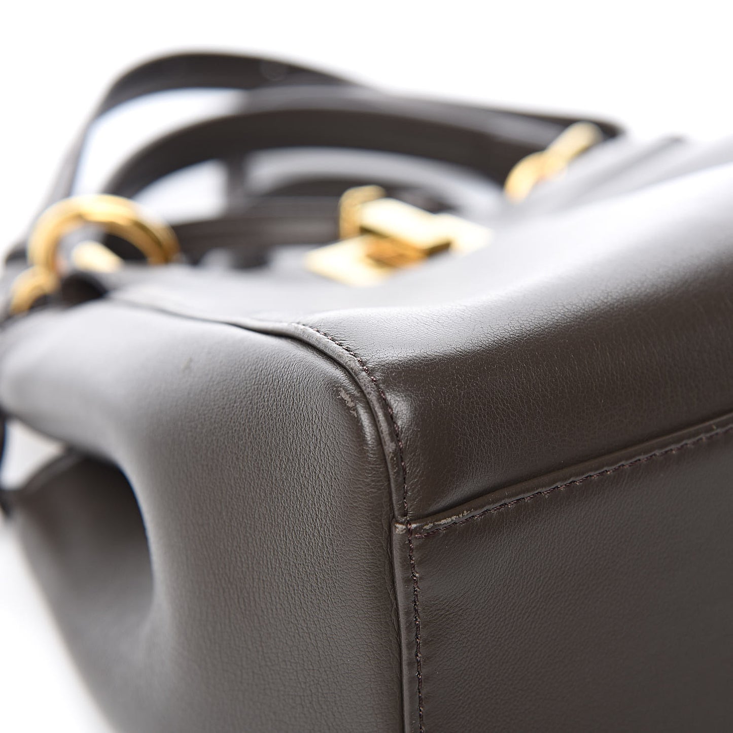 Nappa Mini Peekaboo Iconic Satchel Carbone