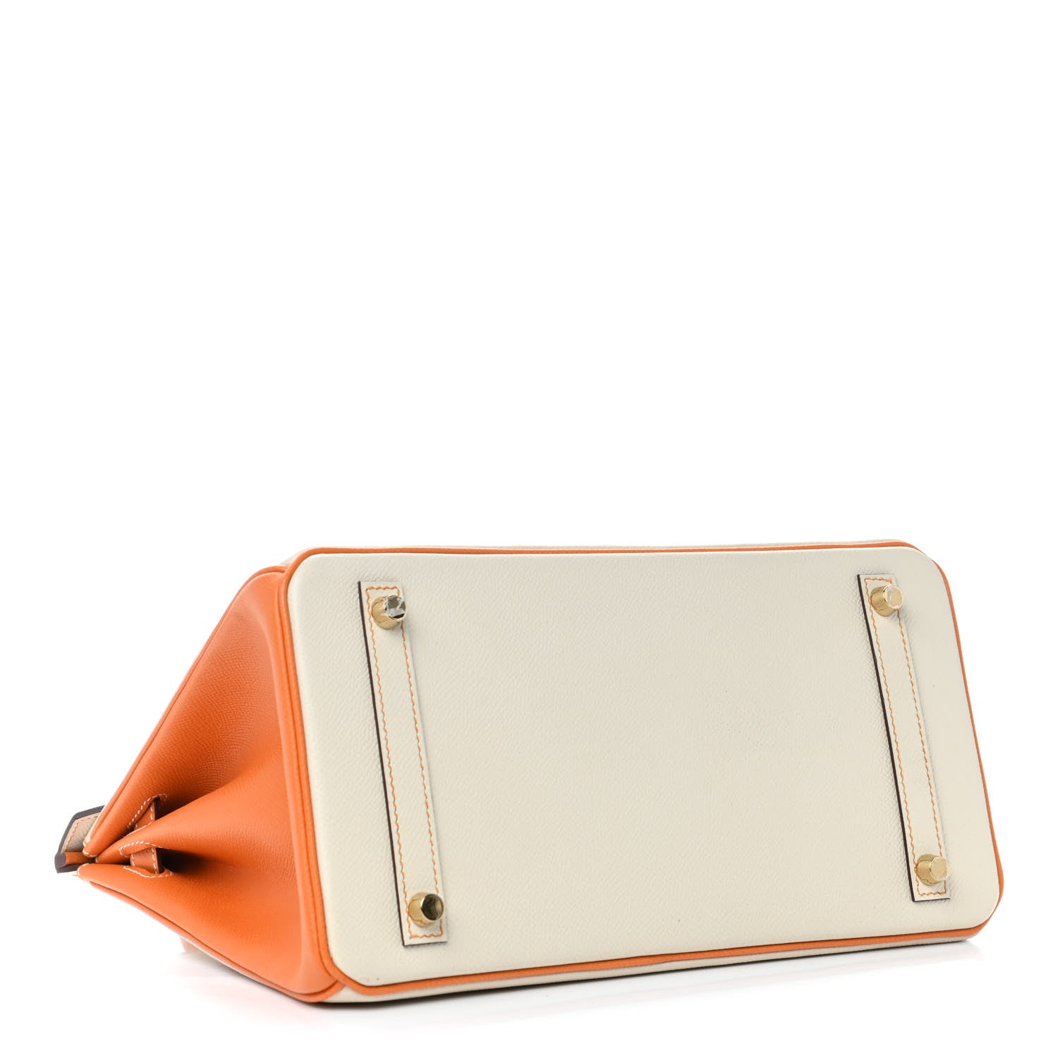 Hermes Epsom Horseshoe Birkin 30 Craie Abricot 3 of 9