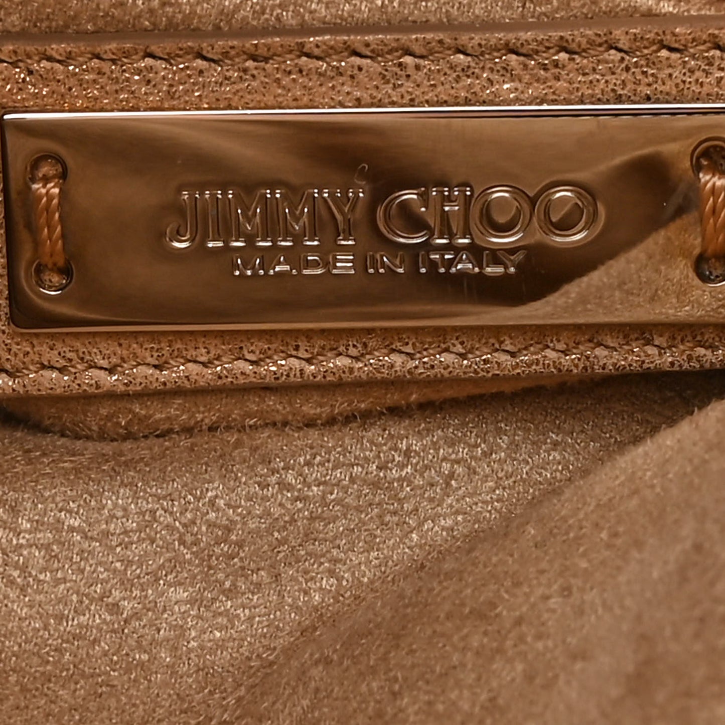 Metallic Shimmer Lambskin Biker Boho Gold