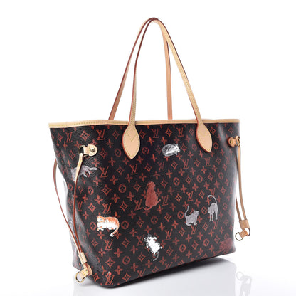 Louis Vuitton Catogram Neverfull MM Marron 4 of 10