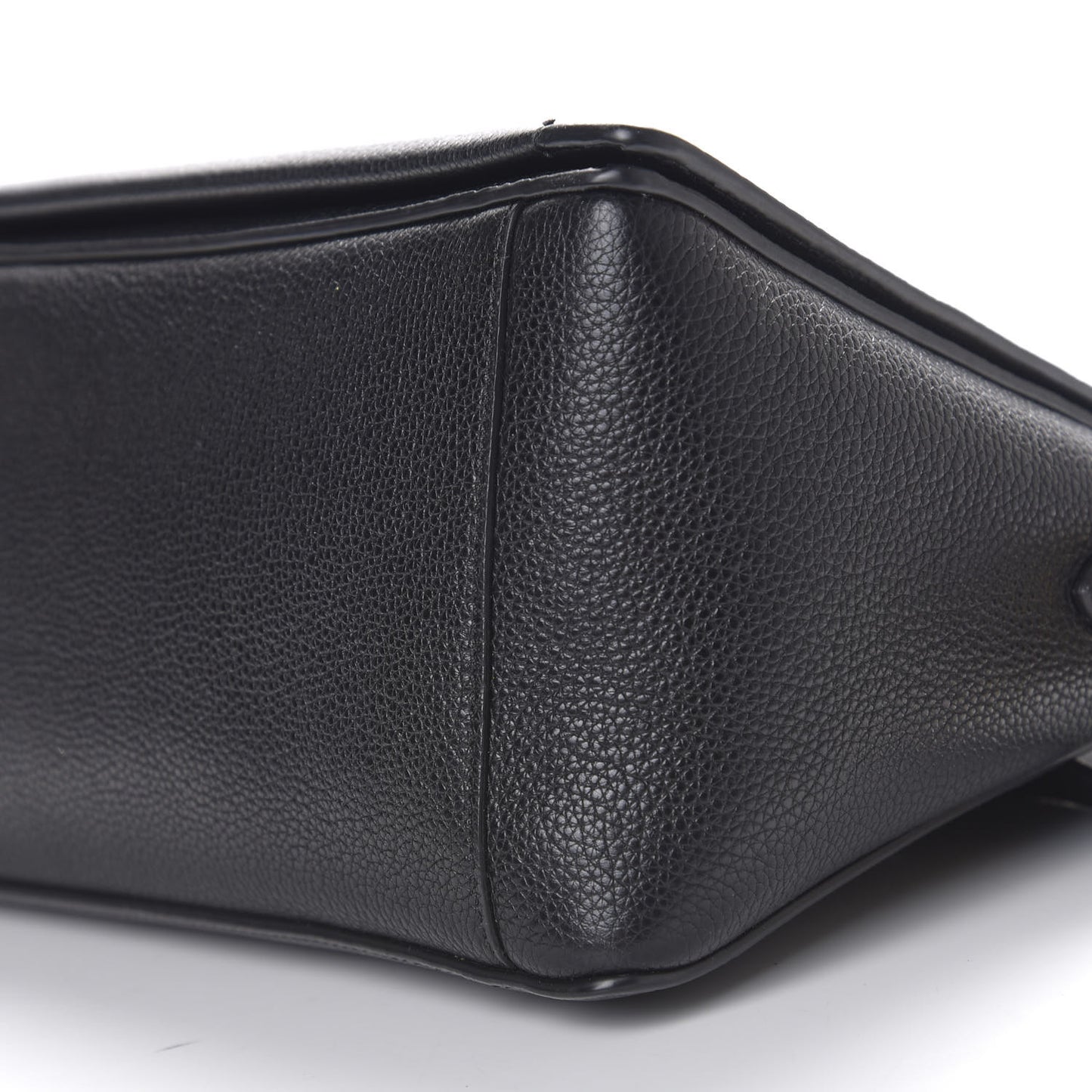 Small Classic Grain Stud Tote Black