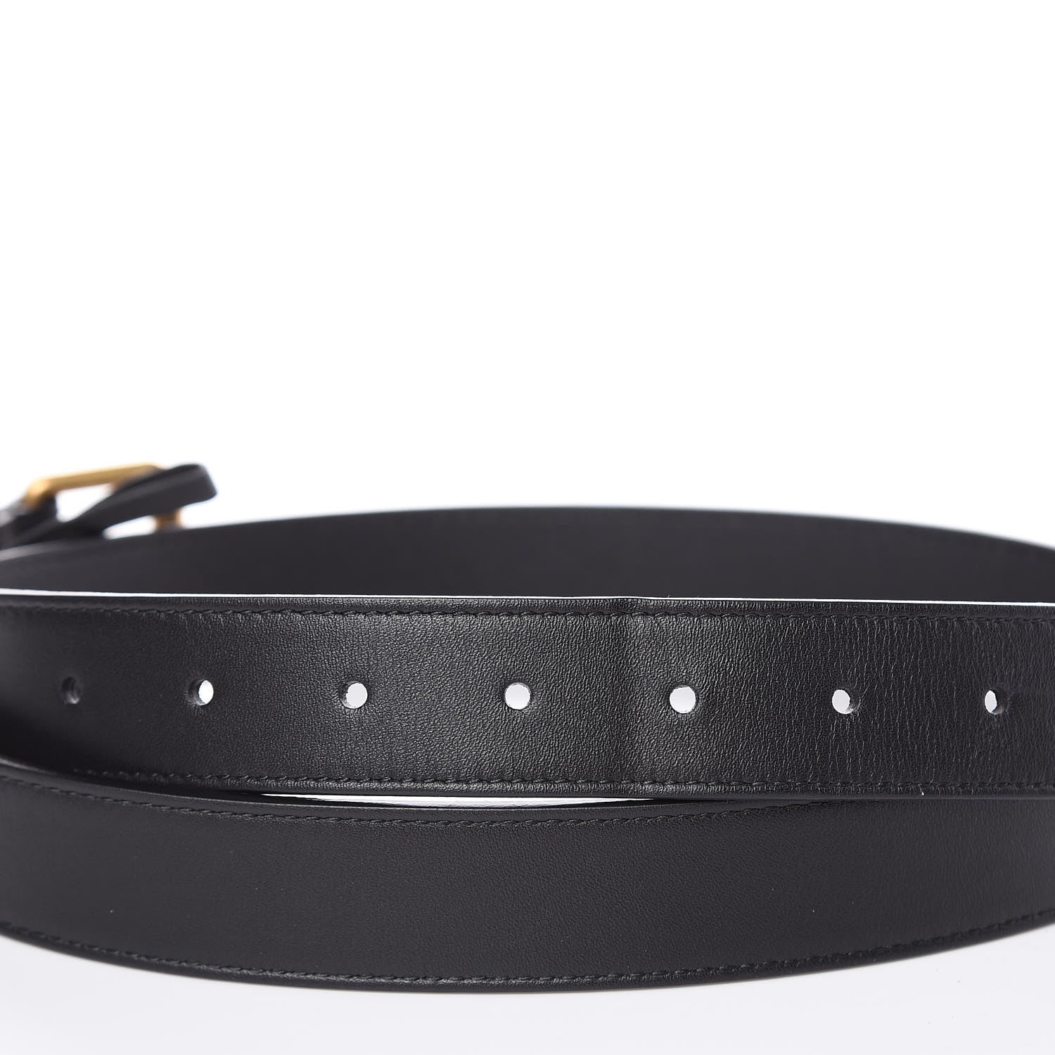 Gucci Calfskin Matelasse GG Marmont Belt Bag 85 34 Black 10 of 11