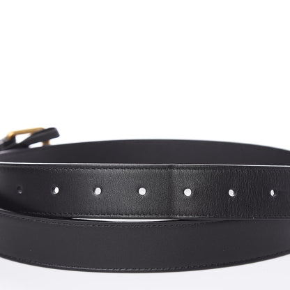 Gucci Calfskin Matelasse GG Marmont Belt Bag 85 34 Black 10 of 11