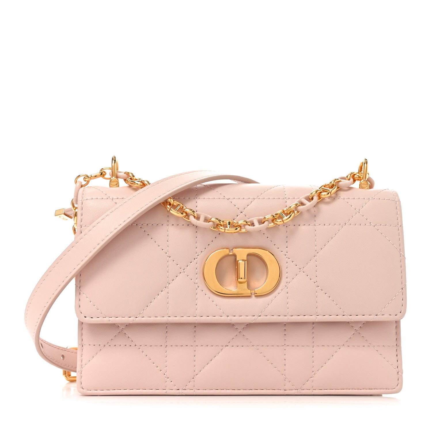 Christian Dior Lambskin Macrocannage Mini Miss Caro Bag Rose Quartz 1 of 10