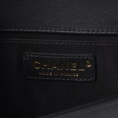 Chanel Calfskin Quilted Medium Boy Flap Black 7 of 9