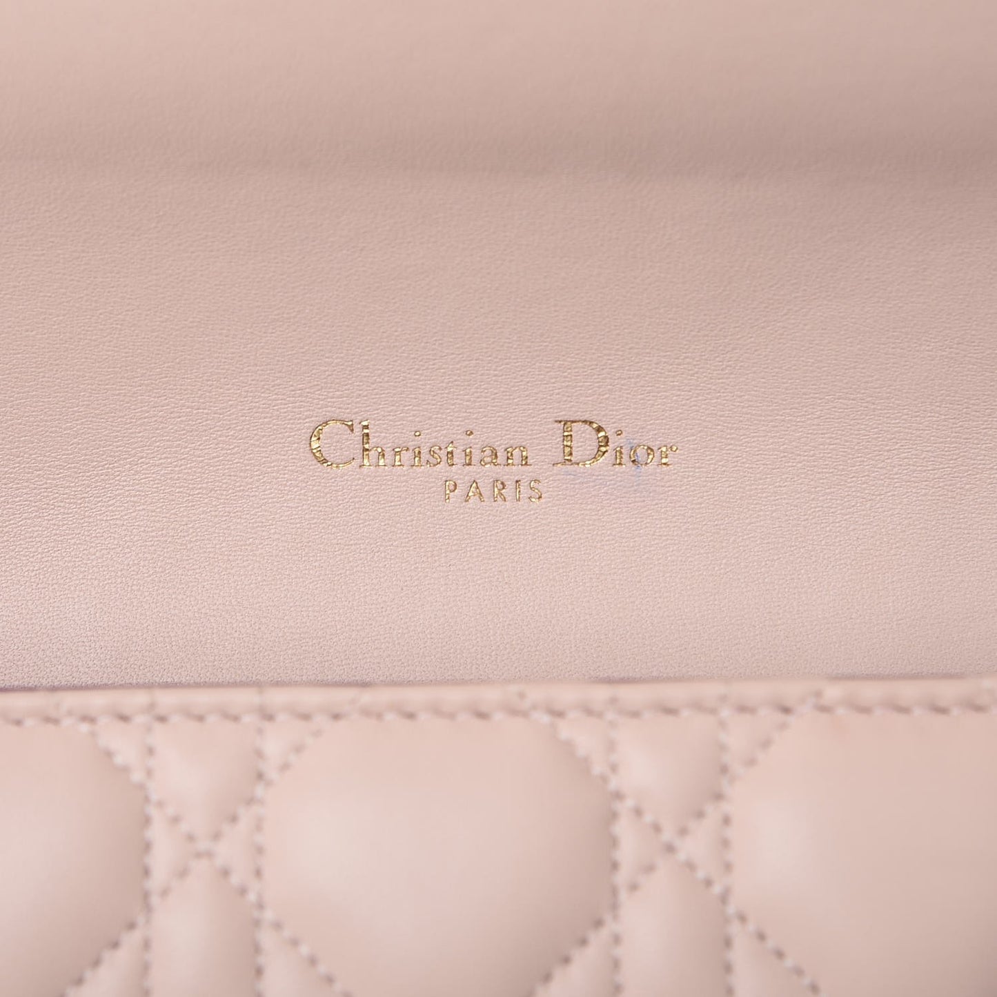 Lambskin Cannage Medium Miss Dior Flap Light Pink