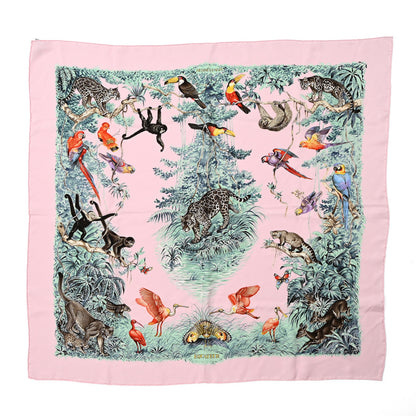Hermes Silk Equateur Scarf 90 Rose Pale 1 of 6