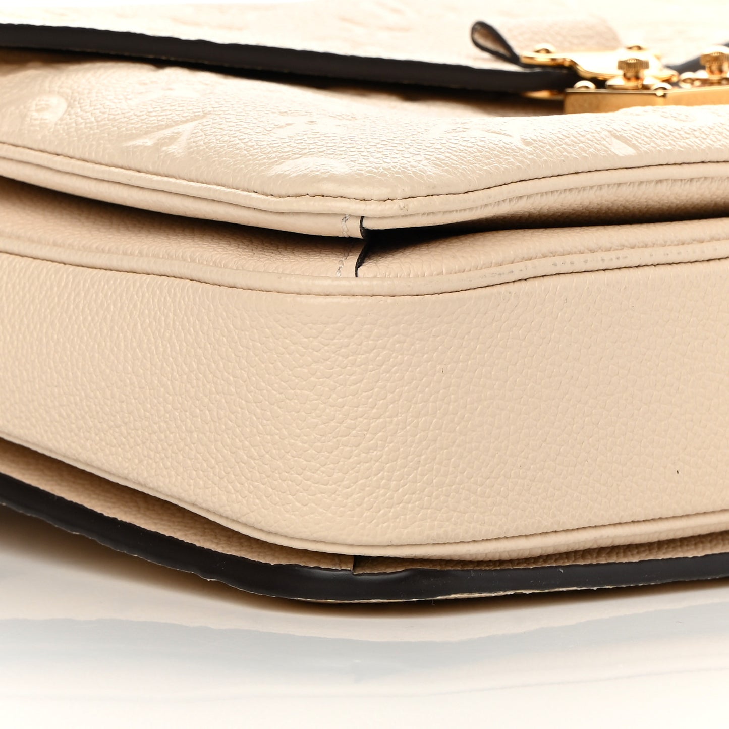 Empreinte Braided Pochette Metis Creme Beige Caramel