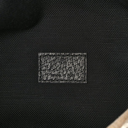Gucci Monogram Jumbo GG Textured Dollar Calfskin Web Belt Bag Black 6 of 10