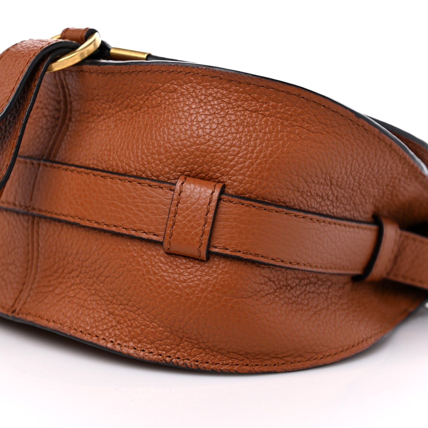 Calfskin Mini Marcie Round Crossbody Bag Tan