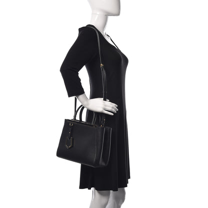 Fendi Vitello Elite Petite 2Jours Tote Black 2 of 10