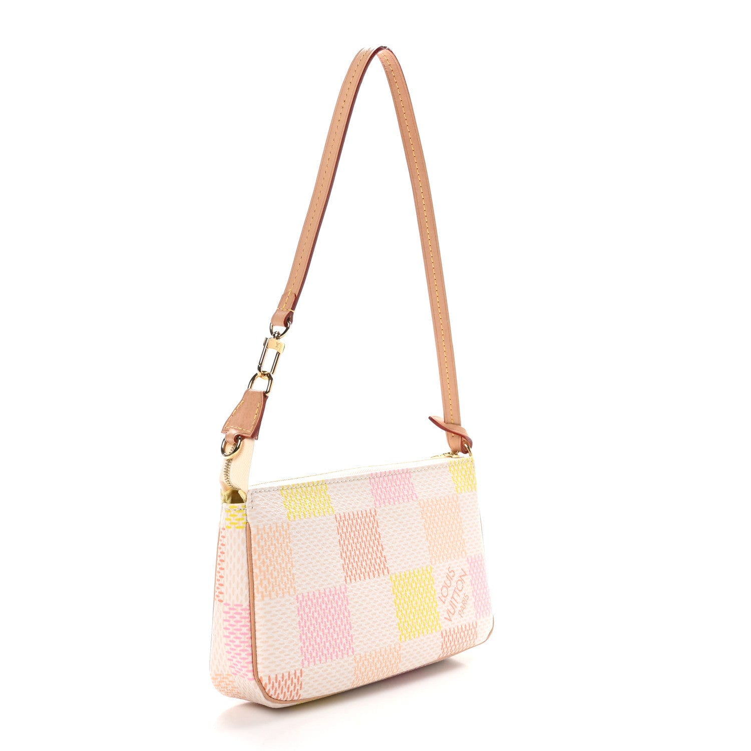 Louis Vuitton Damier Pochette Accessories NM Peach Pink 3 of 10
