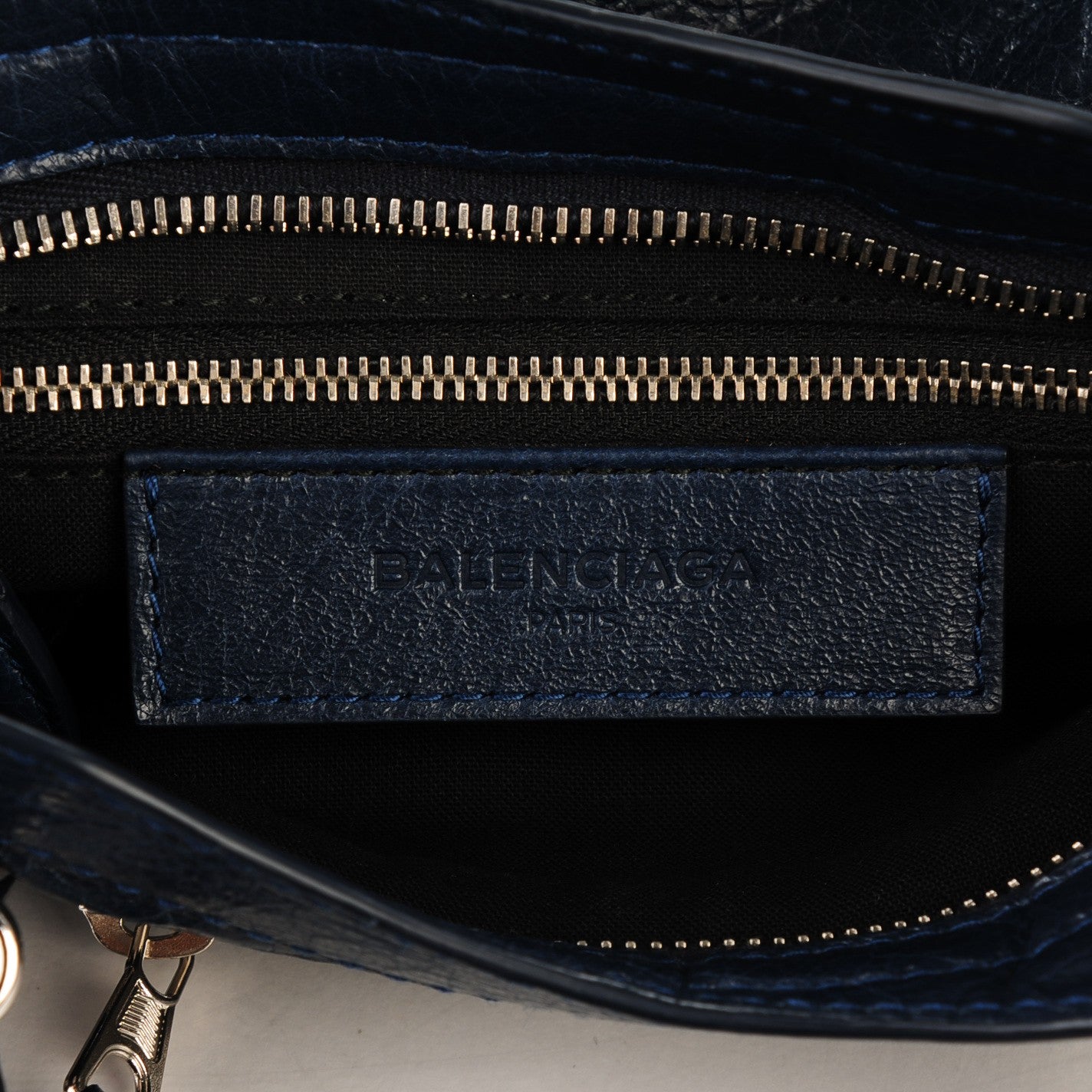 Balenciaga Agneau Giant 12 Silver Hardware Mini City Bleu Obscur 6 of 7