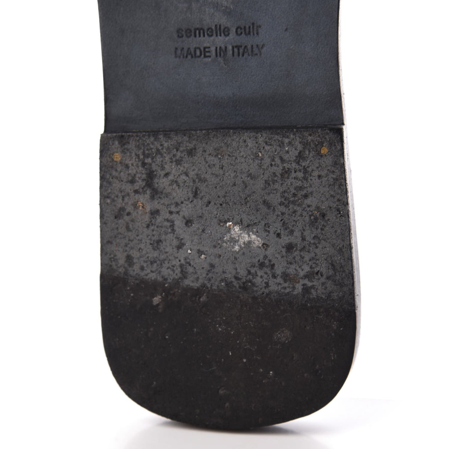 Hermes Metallic Epsom Oran Sandals 40 Gris Argente 11 of 12