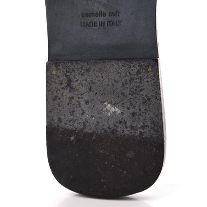 Hermes Metallic Epsom Oran Sandals 40 Gris Argente 11 of 12