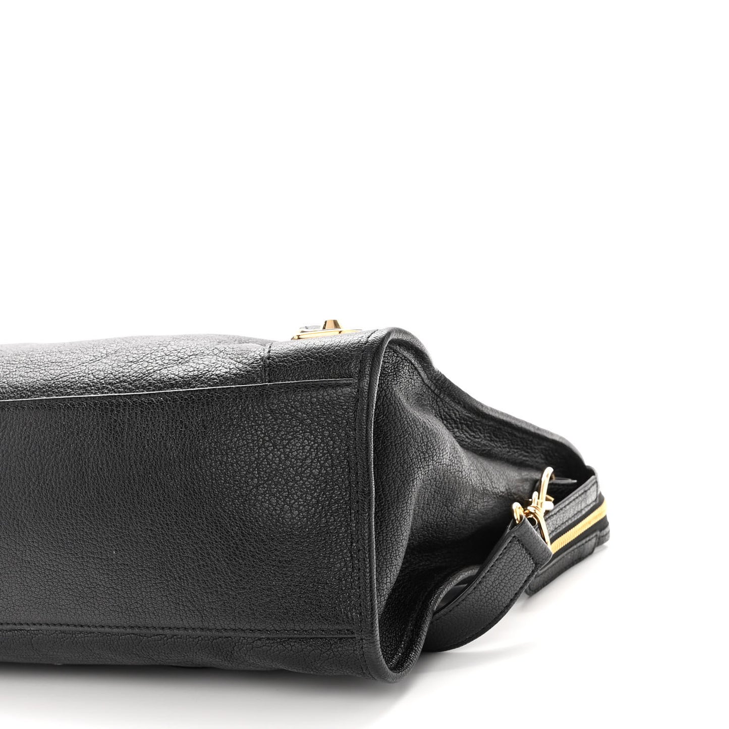Chevre Gold Metallic Edge Hardware City Black