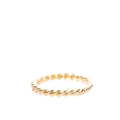 Tiffany 18K Yellow Gold Narrow Twist Ring 5 4 of 5