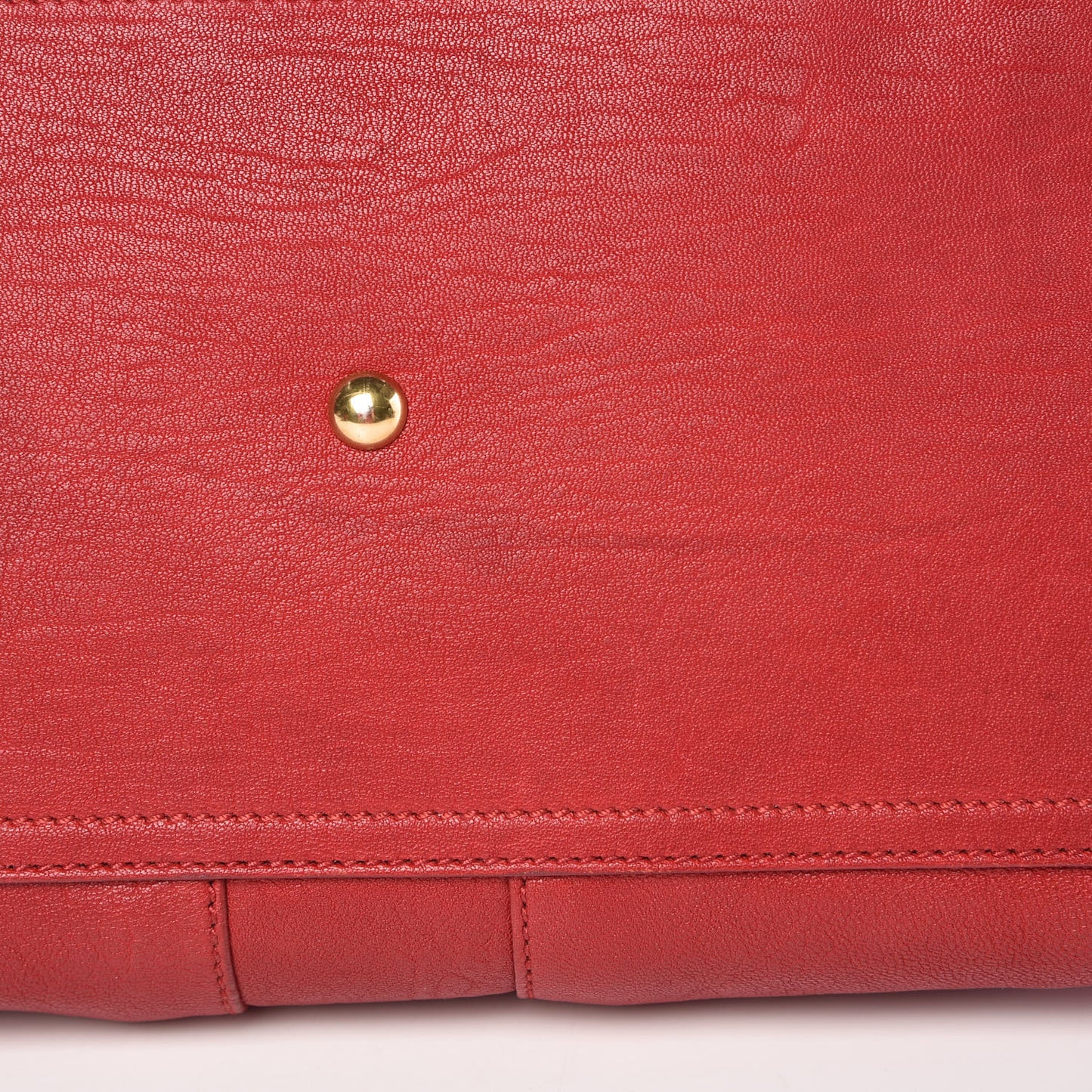 Sheepskin Medium Cabas ChYc Rouge Orient