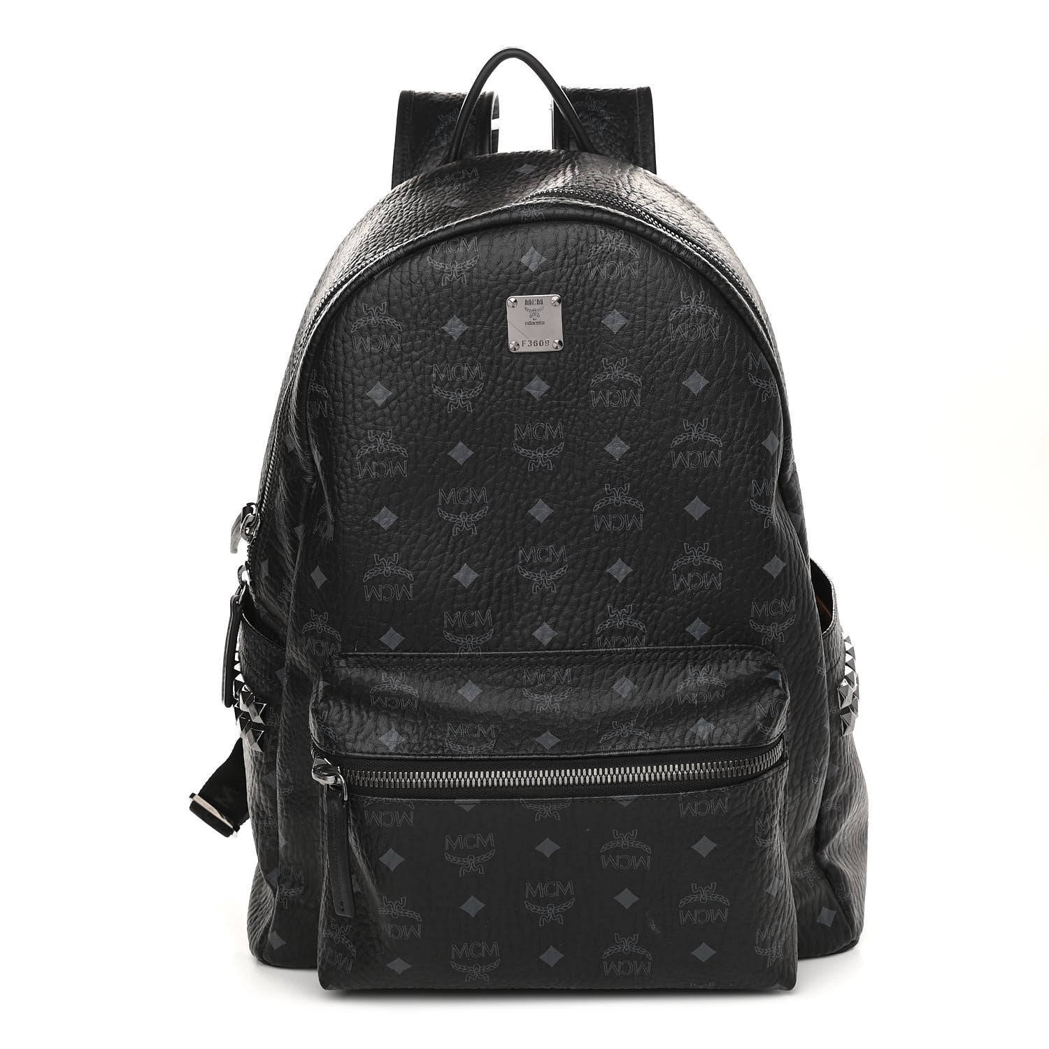 MCM Visetos Large Stark Backpack Black 1 of 16