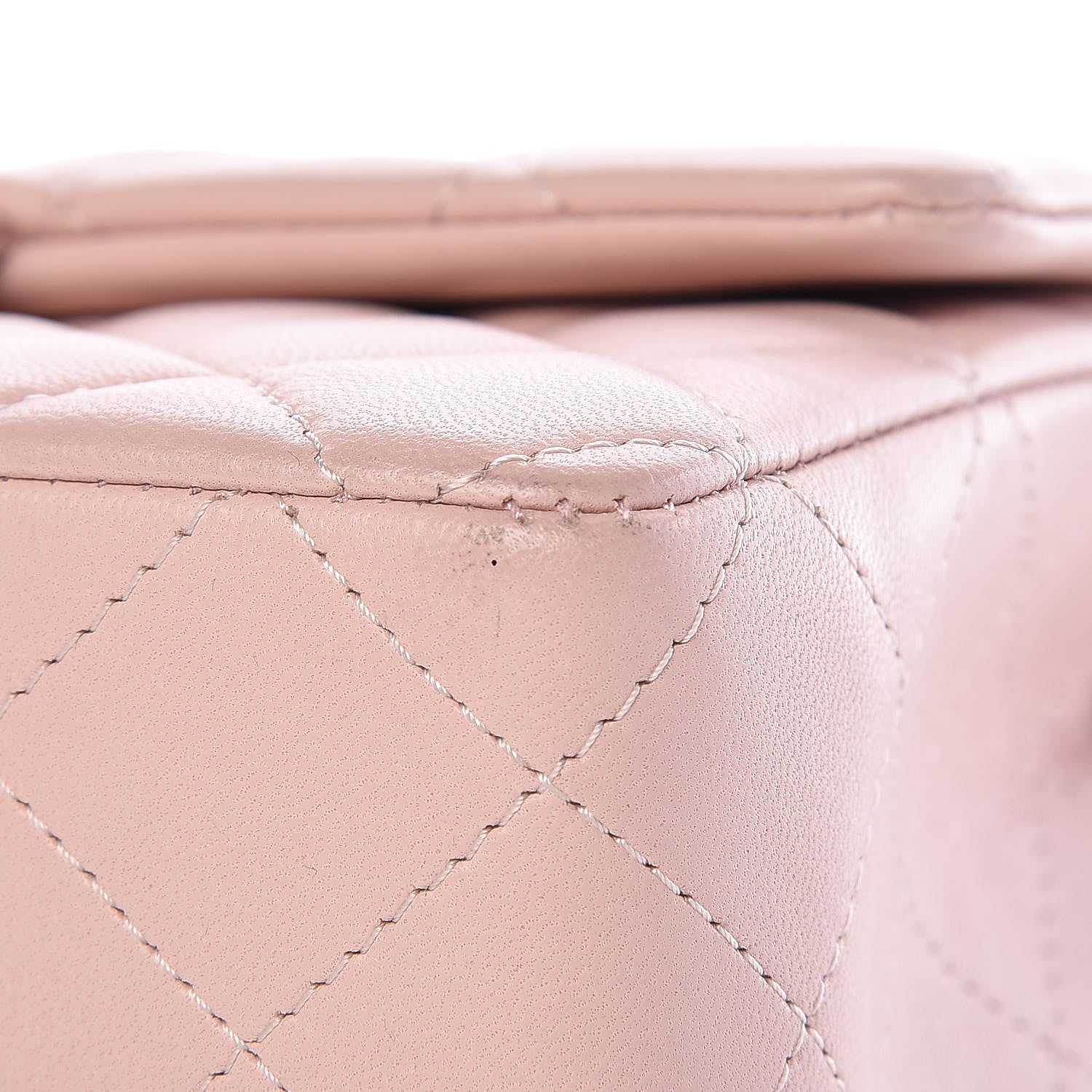 Chanel Lambskin Quilted Mini Rectangular Flap Pink 10 of 10