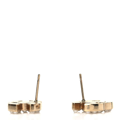 Chanel Pearl CC Earrings Gold 3 of 4