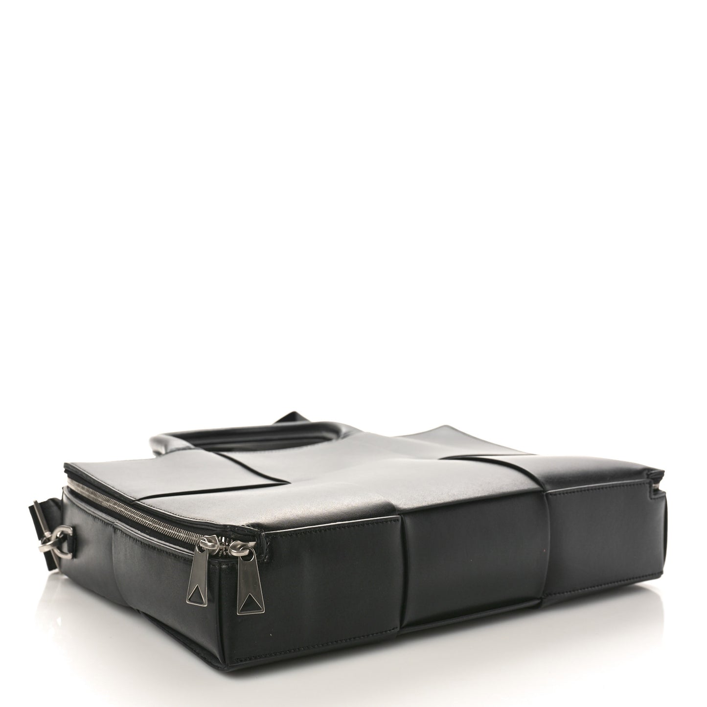 Urban Calfskin Maxi Intrecciato Arco Briefcase Black