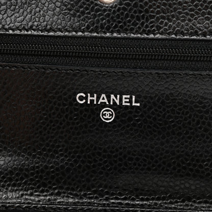 Chanel Caviar Quilted Wallet On Chain WOC Black 6 of 13
