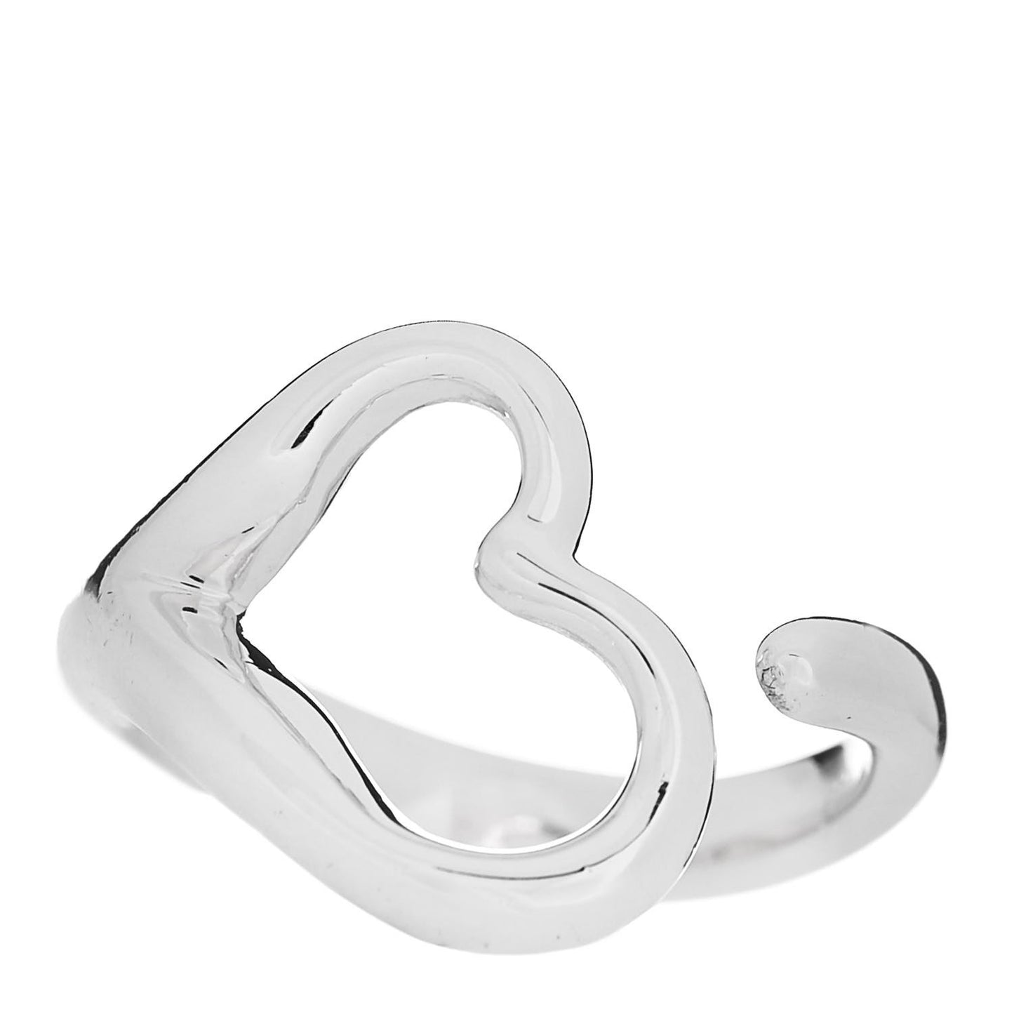 Sterling Silver Elsa Peretti Open Heart Ring 52 6