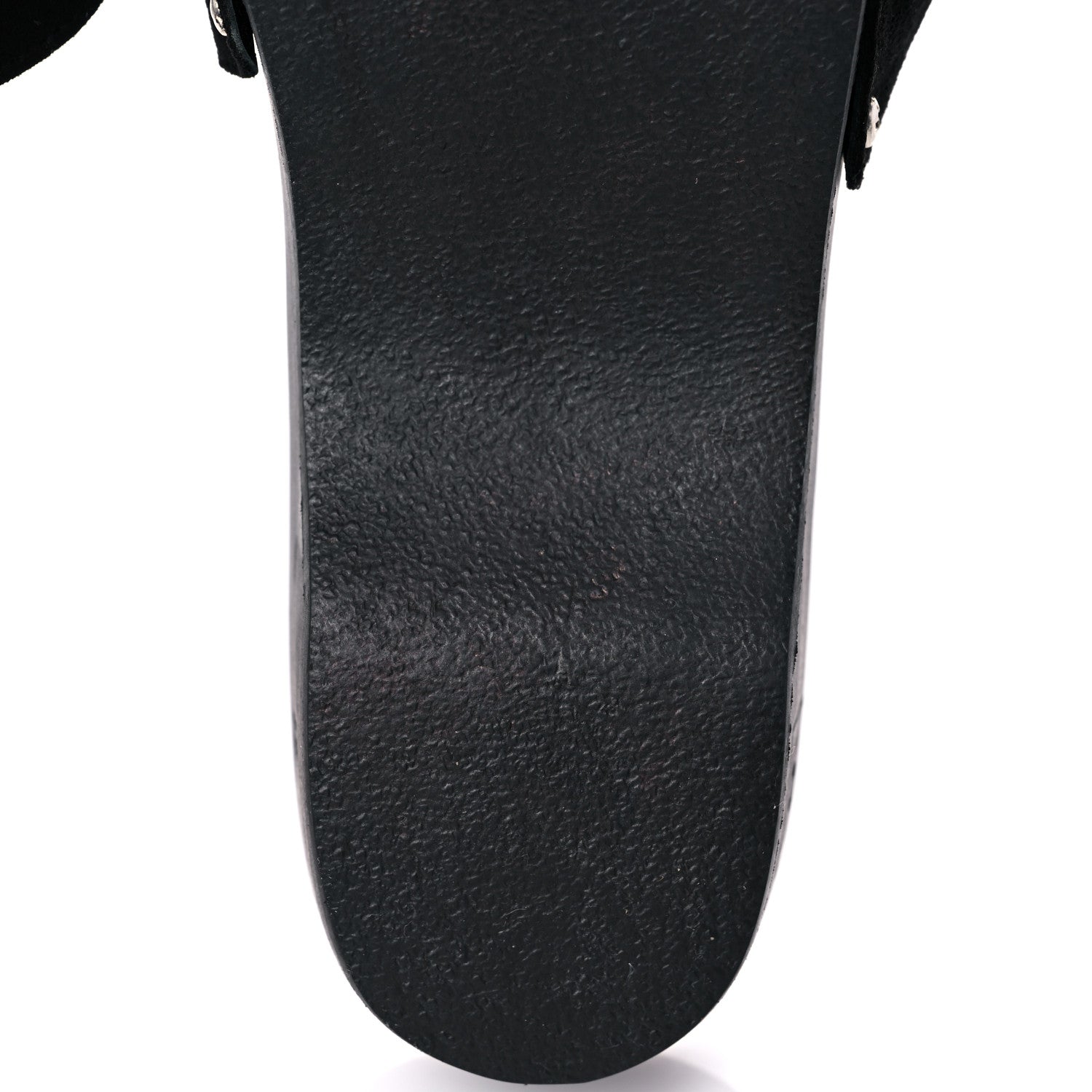 Chanel Suede Wood Sandals 41 Black 6 of 13