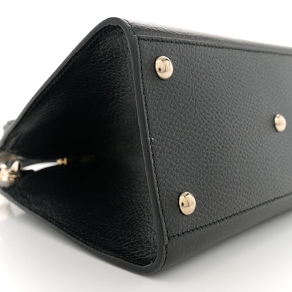 Gucci Dollar Calfskin Medium Soho Top Handle Satchel Black 9 of 10