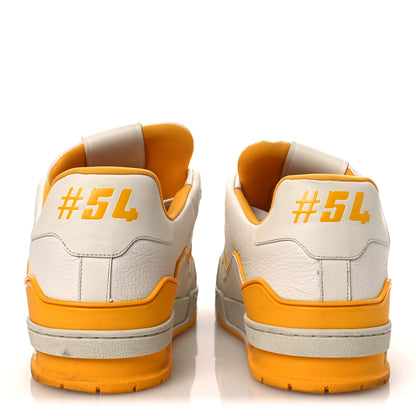 Louis Vuitton Calfskin LV Trainer Sneakers 11 Yellow 6 of 13