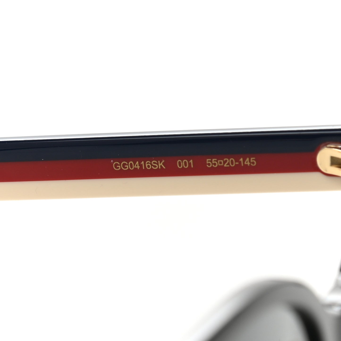 Acetate GG Web Round Eye Sunglasses GG0854SK Black