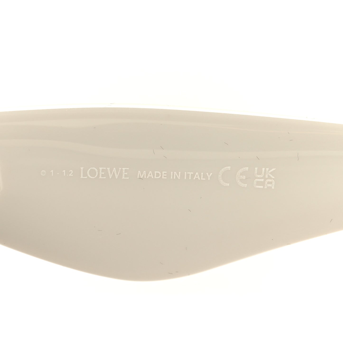 Acetate Inflated Cat-Eye Sunglasses LW40097I White