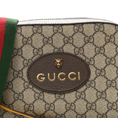 Gucci GG Supreme Monogram Web Neo Vintage Shoulder Bag Beige New Acero Crop 8 of 10