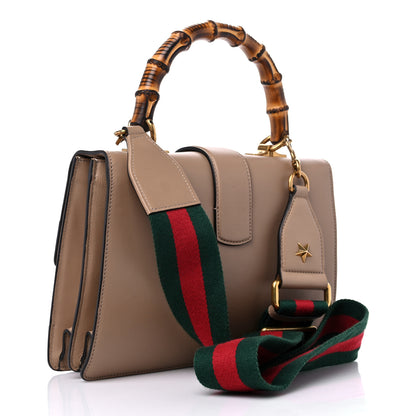 Gucci Calfskin Bamboo Web Medium Dionysus Top Handle Bag Camelia Bright Evergreen Hibiscus Red 3 of 12