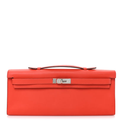 Hermes Swift Kelly Cut Clutch Pochette Capucine 1 of 8