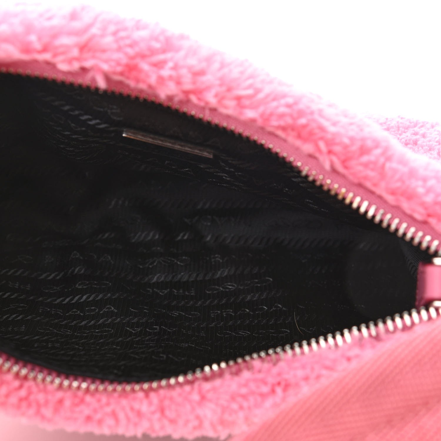 Prada Terry Cloth Mini Re-Edition 2000 Bag Petalo Black 5 of 9