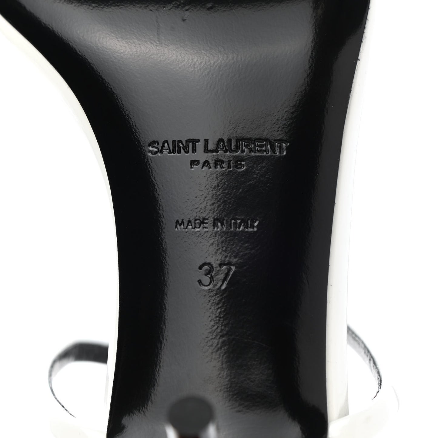 Calfskin Patent Nuit 55 Sandals 37 Bright White