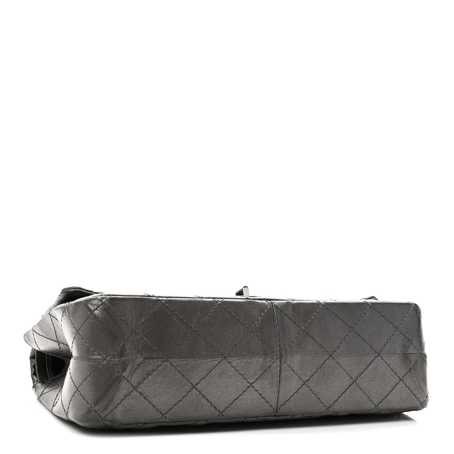 Chanel Metallic Aged Calfskin Quilted 2.55 Reissue 226 Flap Dark Grey 4 of 10