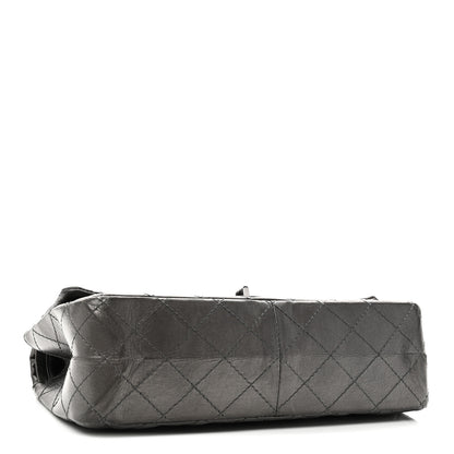 Chanel Metallic Aged Calfskin Quilted 2.55 Reissue 226 Flap Dark Grey 4 of 10