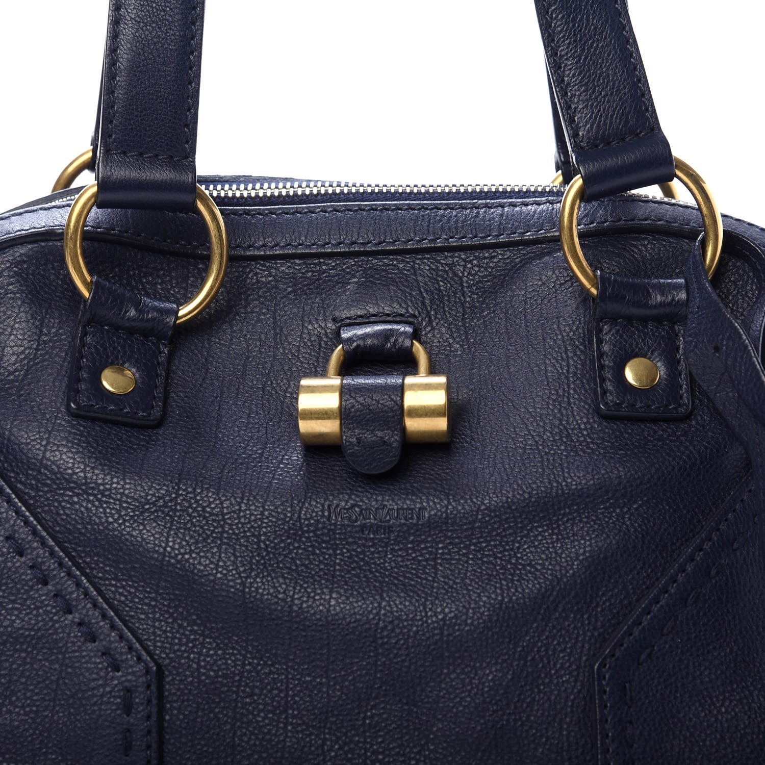 Saint Laurent Calfskin Large Muse Navy Blue 12 of 12